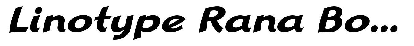 Linotype Rana Bold Italic